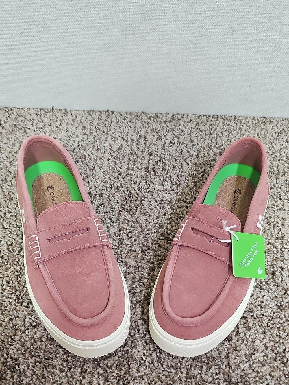 CARIUMA CAJU ROSE SUEDE LOAFERS BFPM-08-043